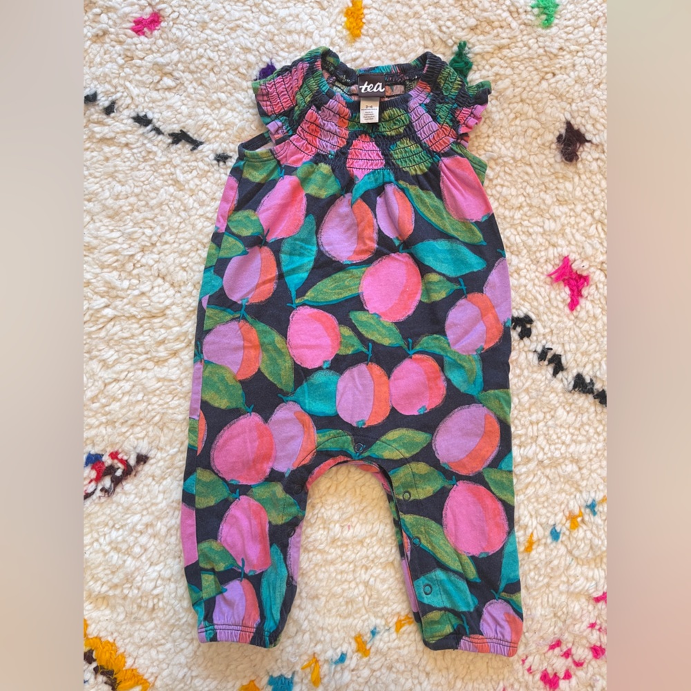 SOLD Tea Collection Fruit Romper (S 3-6m)